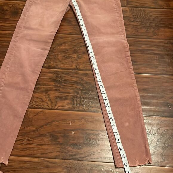 Rag & Bone Distressed Nina High Rise Ankle Skinny Raw Hem Corduroy Pants - Picture 4 of 14